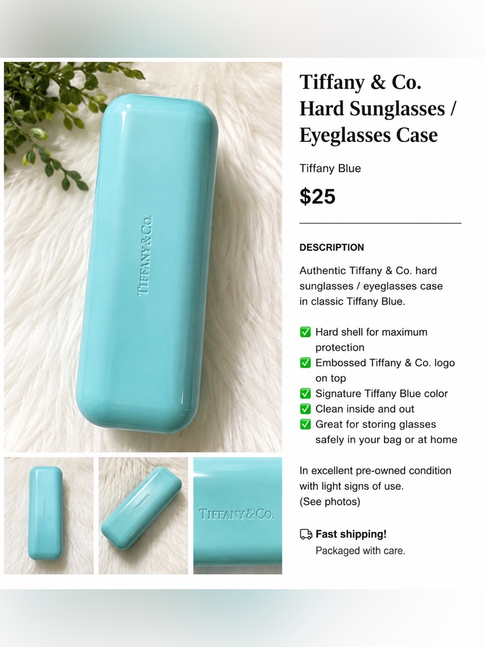 Tiffany & Co. Sunglasses Case in Tiffany Blue